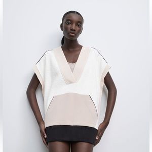 Zara contrasting vest